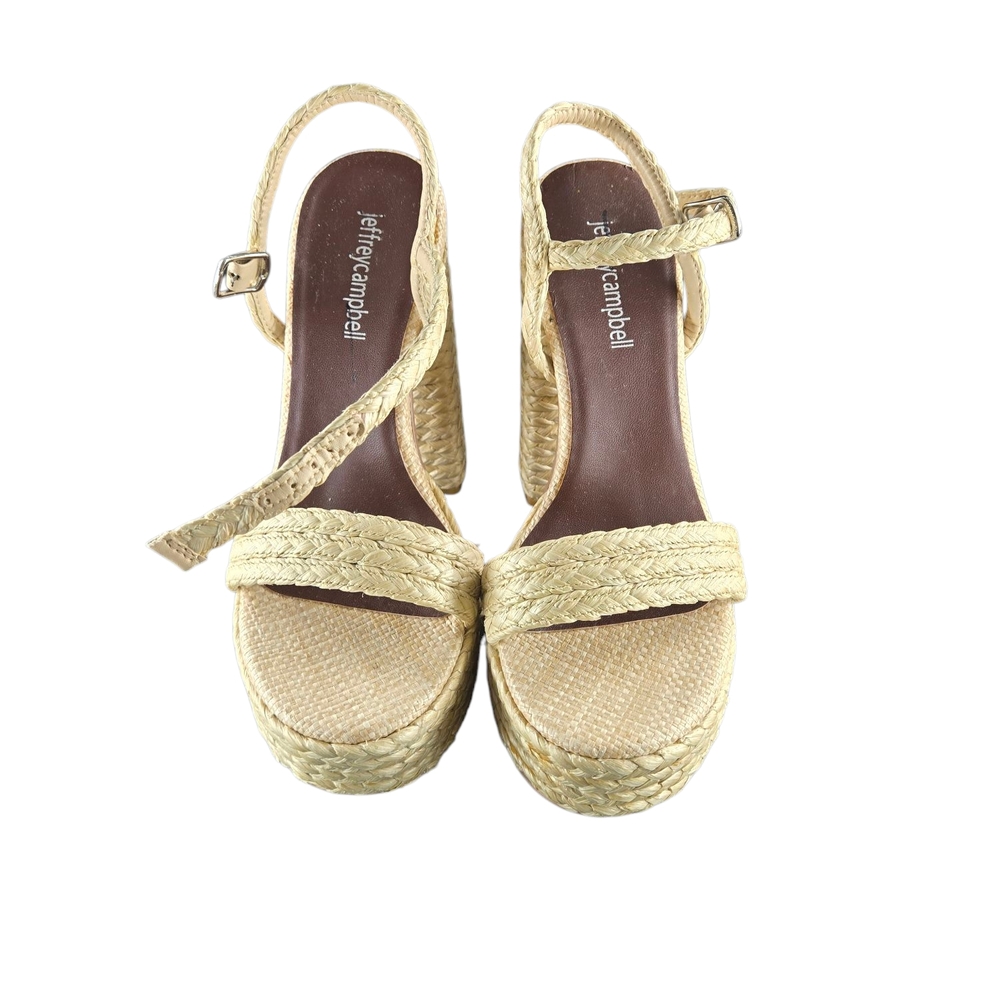 Jeffrey Campbell Women's Tan Woven Sandals
